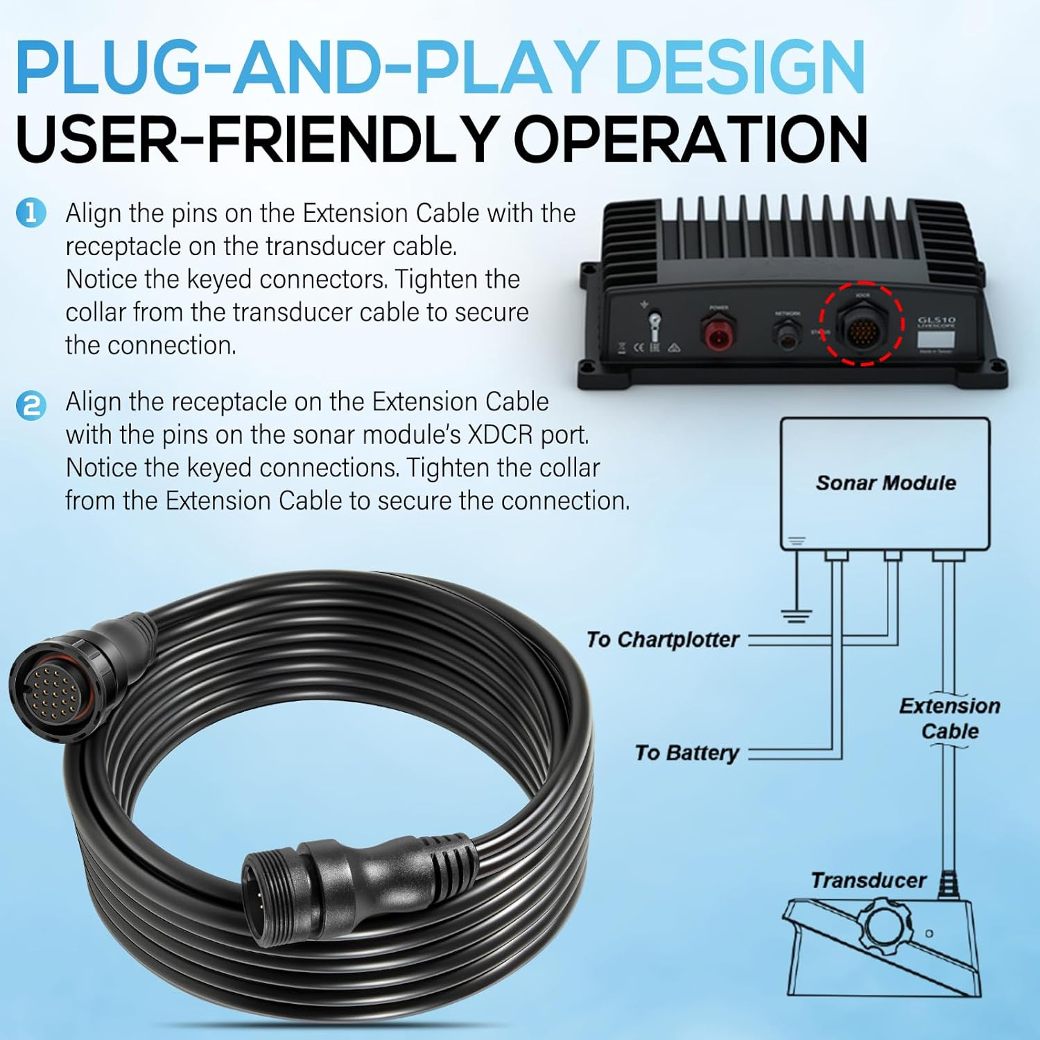 010-12855-00 Ship Transducer E - đánh giá và giá Fish Finder Cable