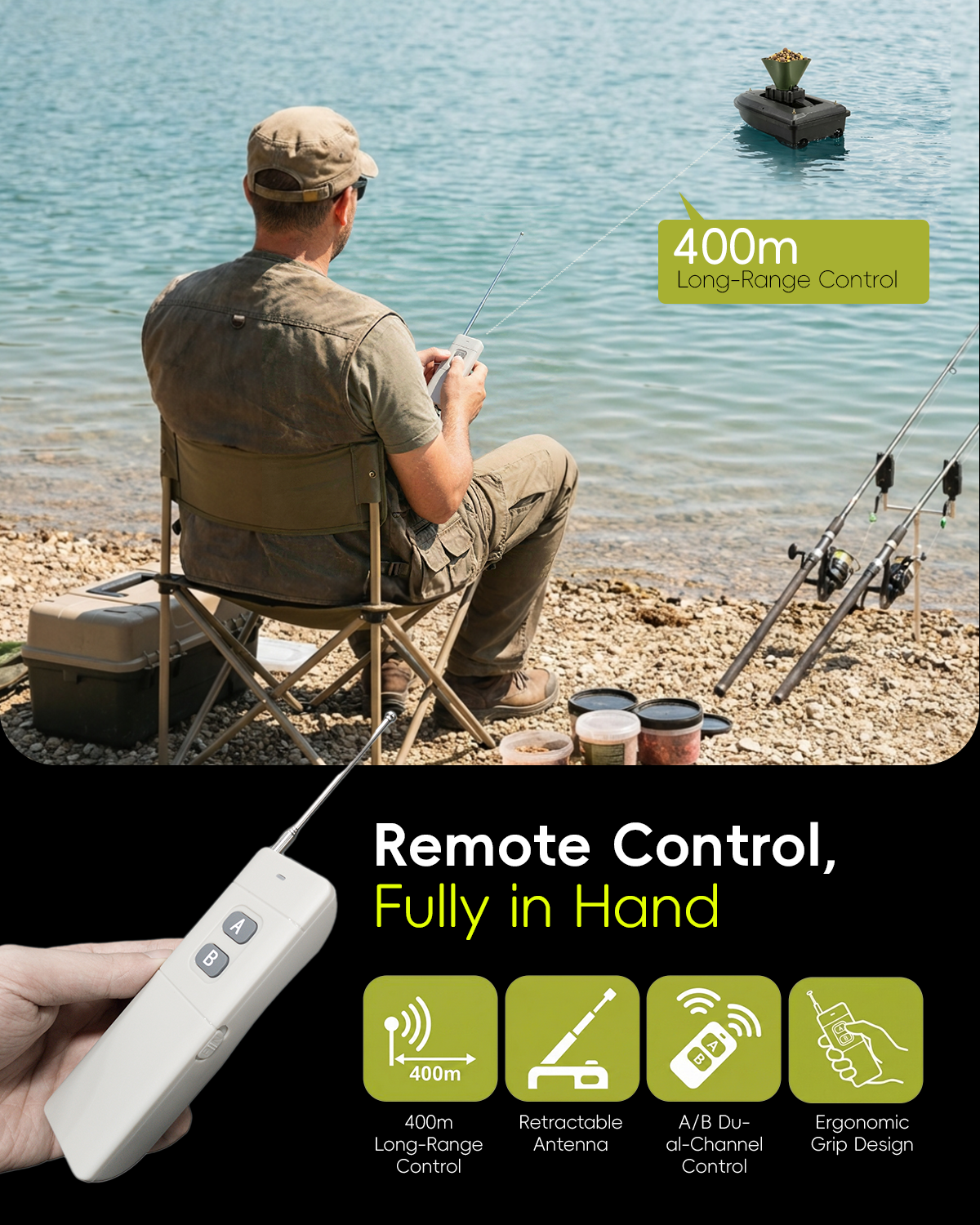 360° Rotating Bait Dispenser & - đánh giá và giá Fishing Gps