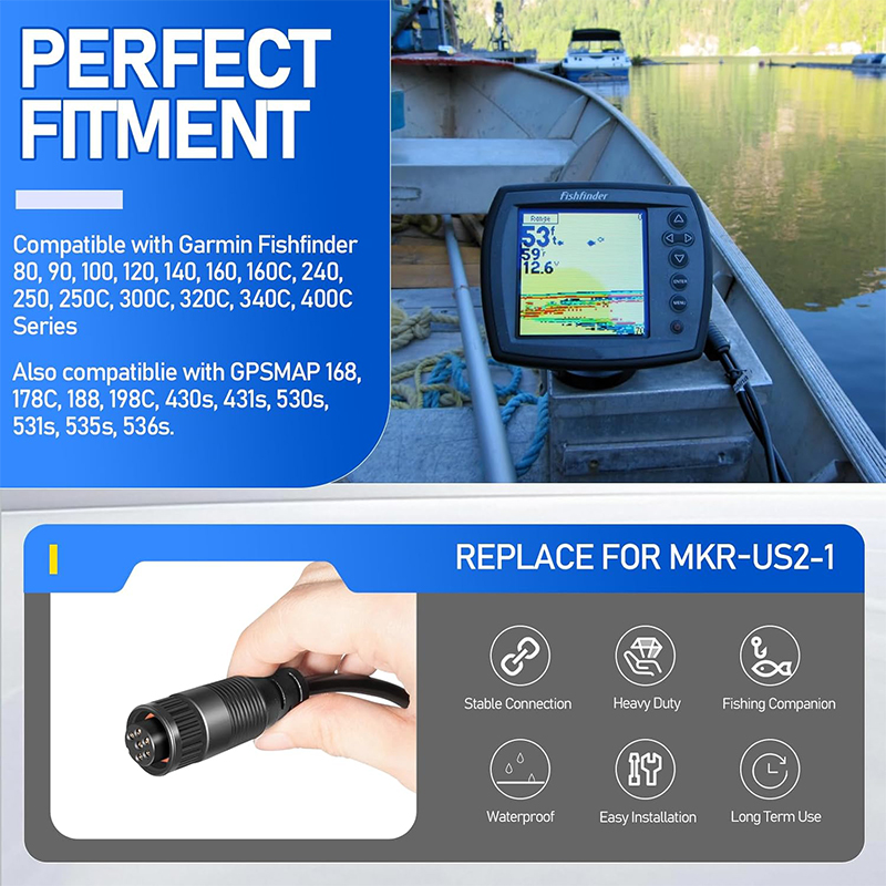 MKR-US2-1 Adaptor Cable Univer - đánh giá và giá Fish Finder Cable