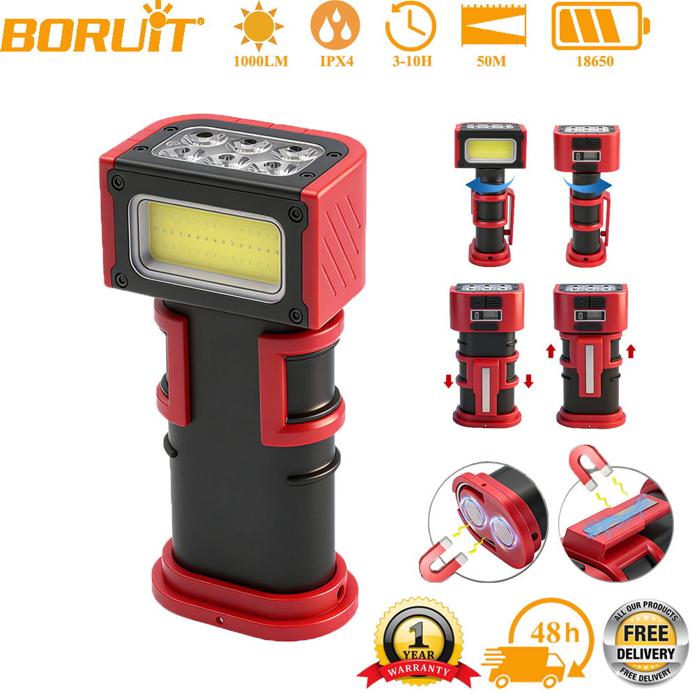 BORUiT COB LED Work Light 1000 - đánh giá và giá Fishing Light