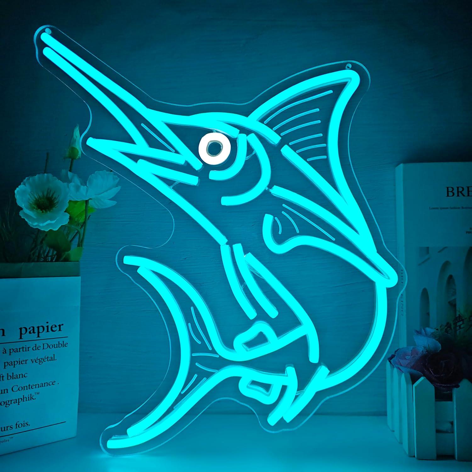 Marlin Fish Neon Sign Deep Sea - đánh giá và giá Fishing Light