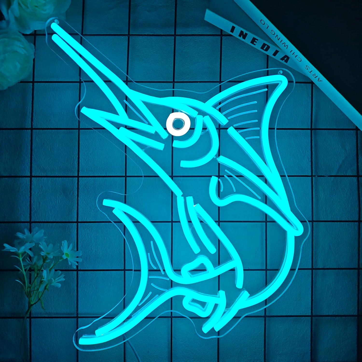 Marlin Fish Neon Sign Deep Sea - đánh giá và giá Fishing Light