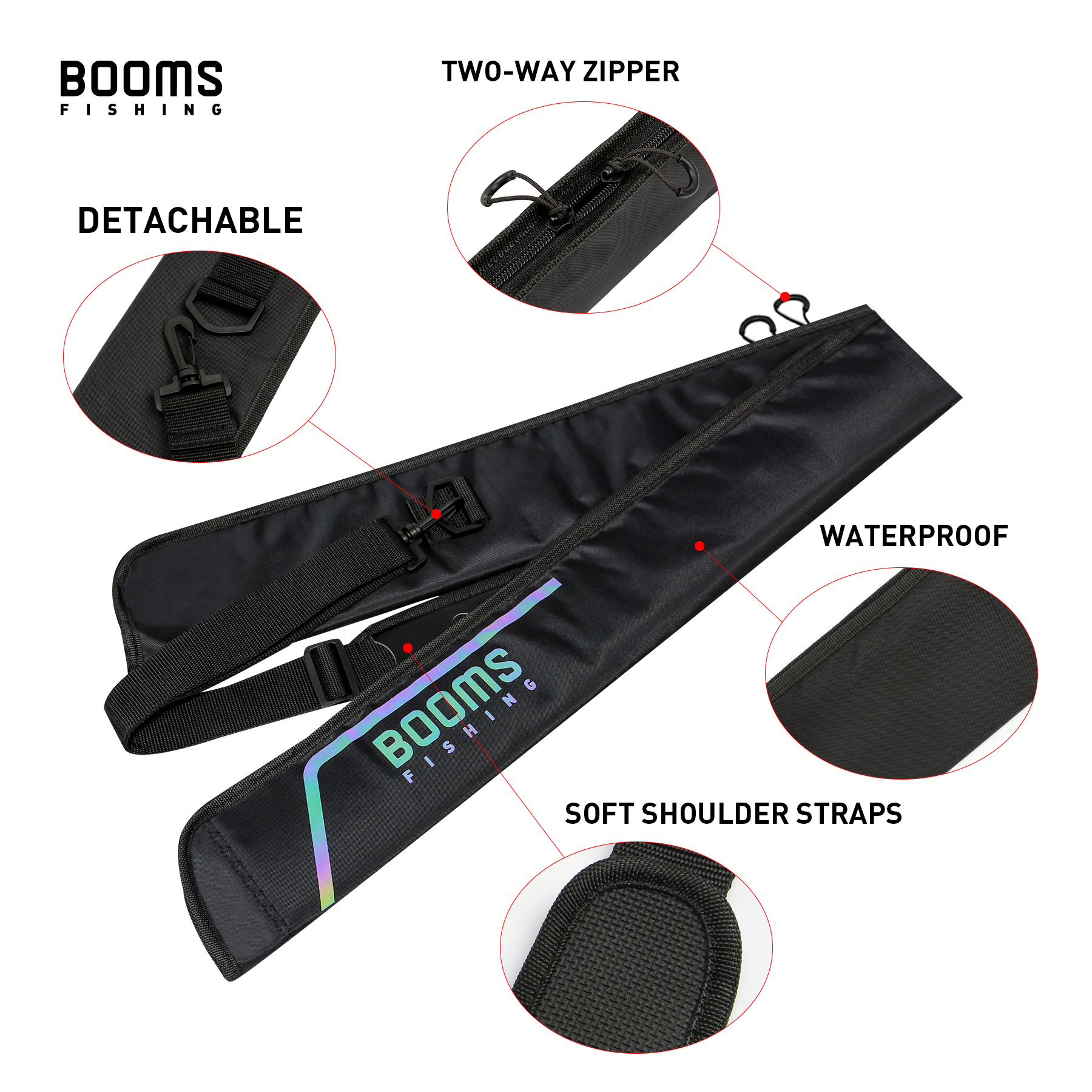 Booms Fishing 195cm Large Wate - đánh giá và giá Fish Finder Case