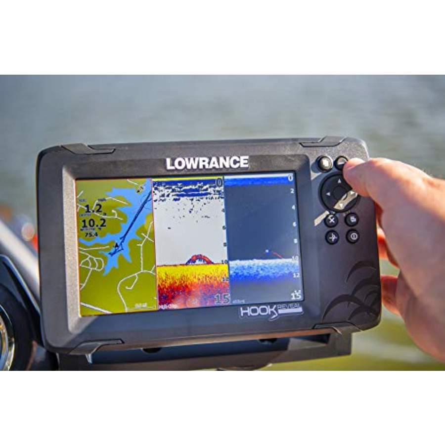 HOOK Reveal 5 SplitShot - 5-in - đánh giá và giá Fish Finder Transducer