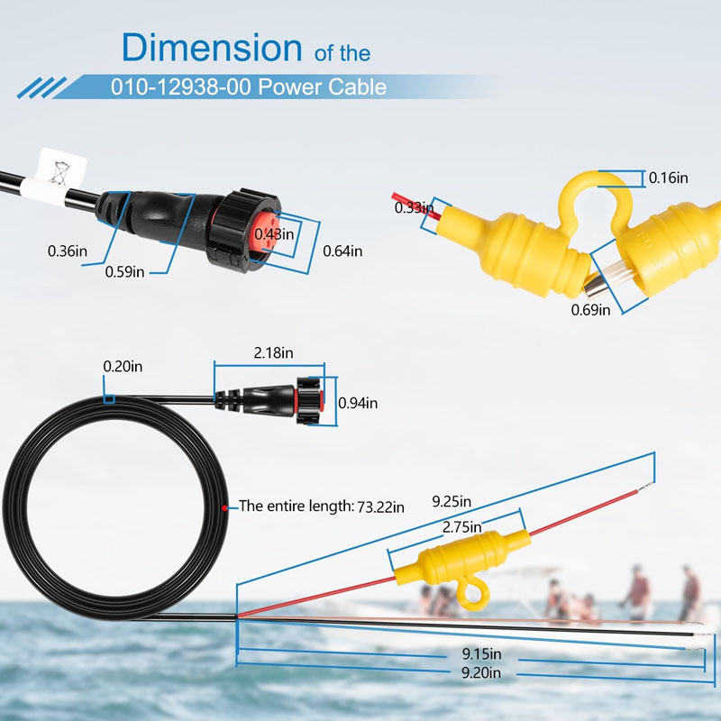 010-12938-00 Boat Power Cable  - đánh giá và giá Fish Finder Cable