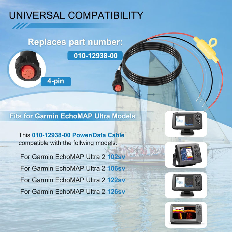 010-12938-00 Boat Power Cable  - đánh giá và giá Fish Finder Cable