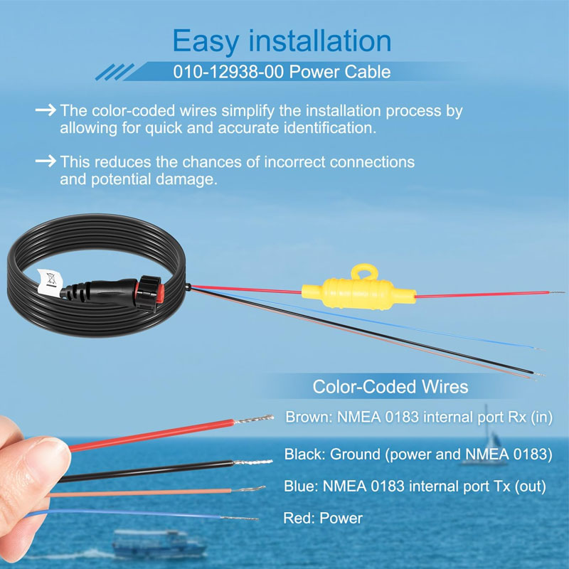010-12938-00 Boat Power Cable  - đánh giá và giá Fish Finder Cable