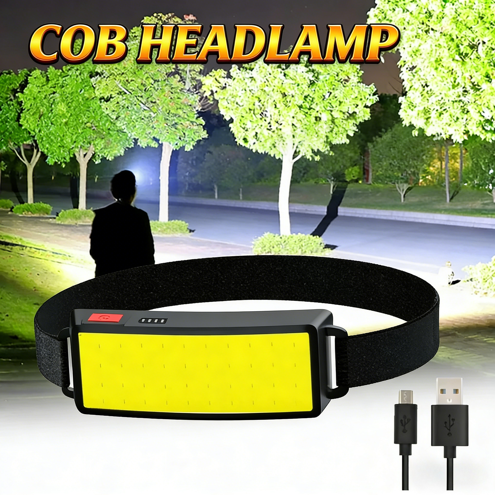 COB Portable LED Headlights Ou - đánh giá và giá Fish Finder Battery